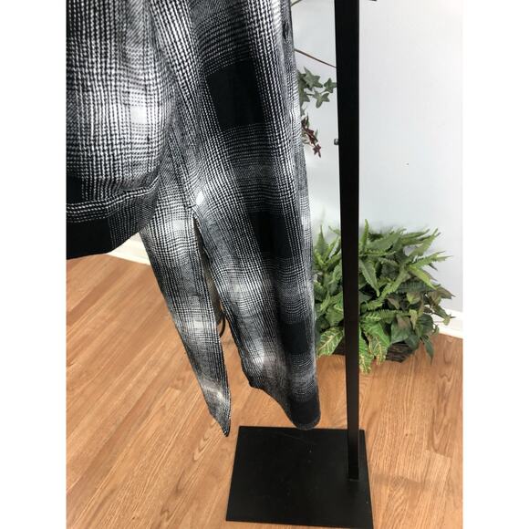 Fashion Nova Women Plaid coat Jacket Medium Mob Wife Boho Vacation Resort Wear - Picture 5 of 10